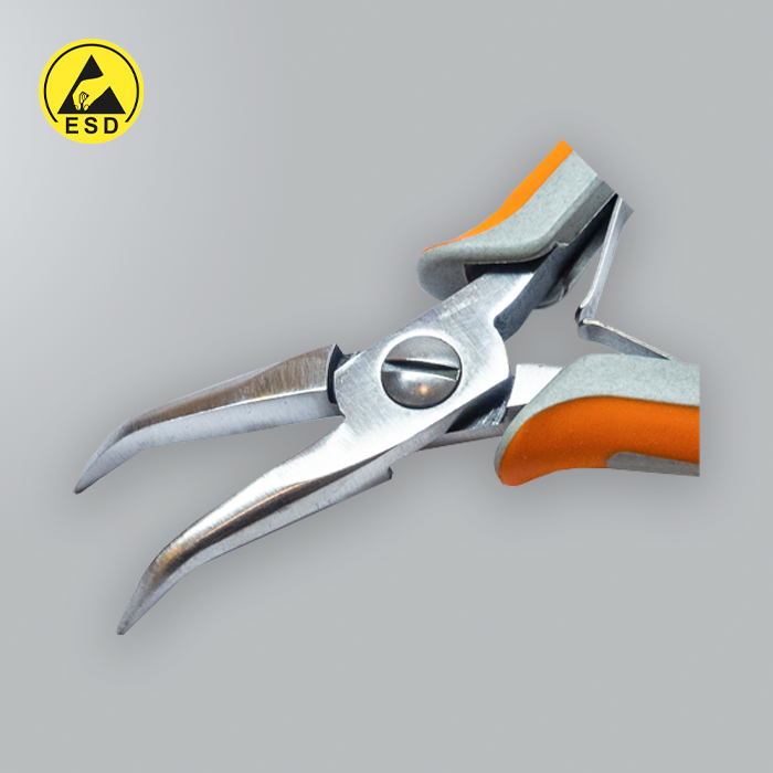 ESD - Bent Snipe Nose Pliers (G-HT-P3) ESD - Bent Snipe Nose Pliers (G-HT-P3)